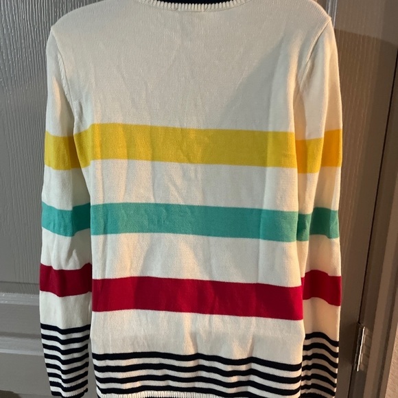 Talbots Pima Cotton Striped Sweater Women’s Small - Picture 6 of 7